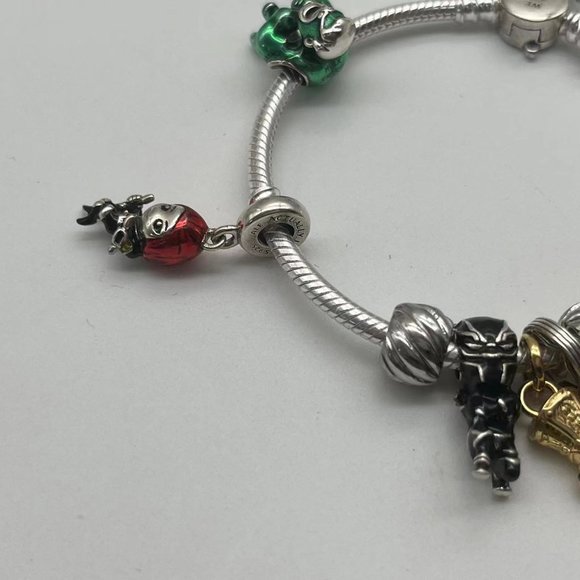 Pandora Marvel Heroes Rally Bracelet And Multiple Pendant - Picture 12 of 14